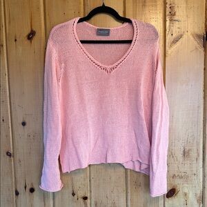 Wooden Ships | V-Neck Beachy Open-Stitch Sweater